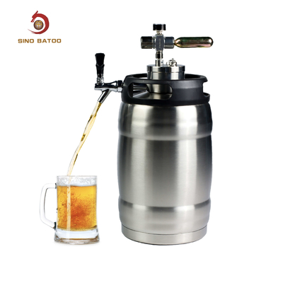 Home Brewing 1.3 Gallon Vacuum Beer Growler Party Kegger With Tap System