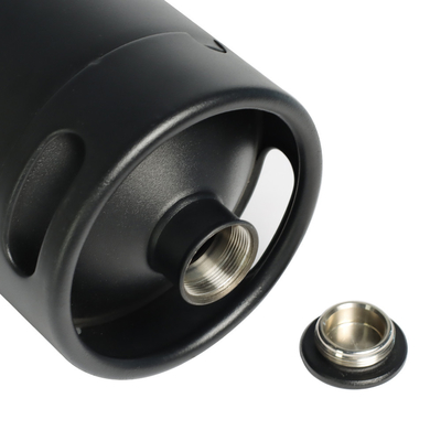 304 Stainless Steel Mini Keg Customized Black Powder Coating 2l Single Wall