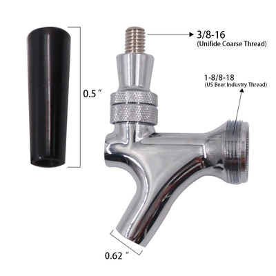 SS304 Double Wall 5L Carbonated Drink Ball Lock Mini Keg