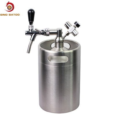 Home Brew 5L Single Wall Pressurized Growler Tap System