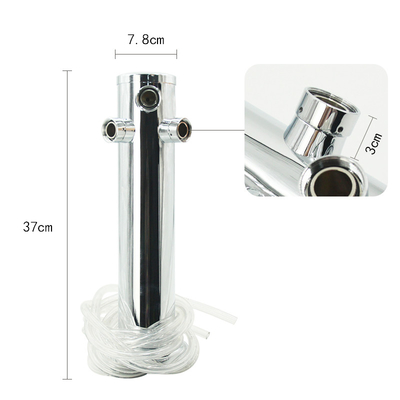 All Brushed Stianless Steel 3 Faucet Draft Beer Tower