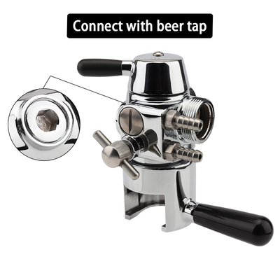 Stainless Steel Growler Filler Beer Keg Faucet Defoaming