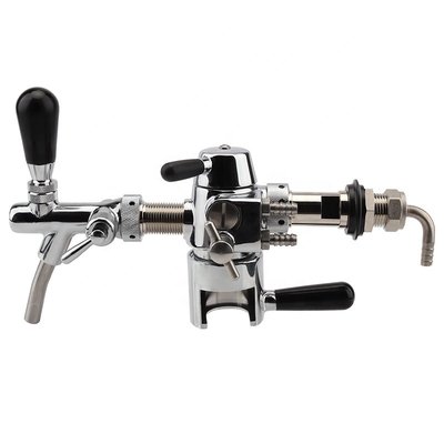 Stainless Steel Growler Filler Beer Keg Faucet Defoaming