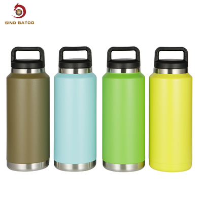 36oz Black Vacuum Insulated Growlers With Grip Handle