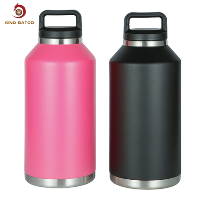 Double Wall 64 Ounce Stainless Steel Water Bottle With Chug Cap