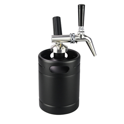 Black 64oz Nitro Cold Brew Coffee Makers , Stainless Steel Mini Nitro Cold Brew Keg