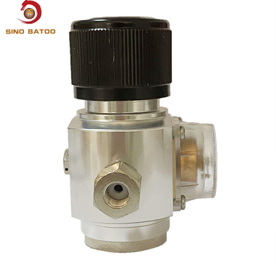 Aluminium Commercial CO2 Mini Gas Regulator With 1.8K Burst Safety Valve