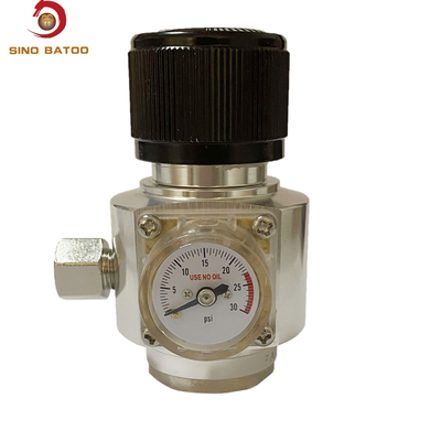 Aluminium Commercial CO2 Mini Gas Regulator With 1.8K Burst Safety Valve