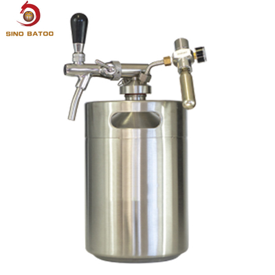 Carbonated Pressurized 5L Mini Keg Beer Dispenser CO2 System