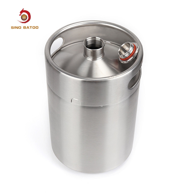 304 Stainless Steel Single Wall Ball Lock Beer Keg 5 Liter