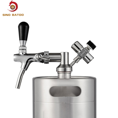 Solid Sturdy Firmly SUS304 Mini Keg Beer Dispenser For Flow Control Tap