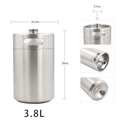 128oz 4L Stainless Steel Insulated Mini Keg For Beer