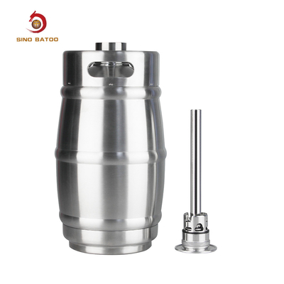 LFGB Portable Double Wall Refillable 5 Liter Mini Keg