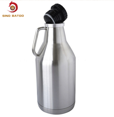 64oz Stainless Steel Vacuum Insulated Beer Growler With BPA Free Lid