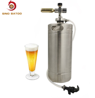 4L Single Wall CO2 Mini Keg Dispenser With Flexible Beer Tap