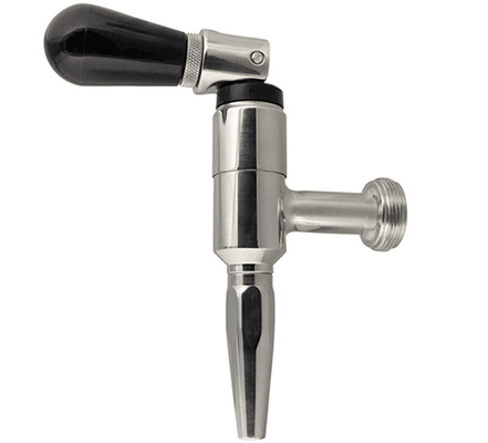 SS304 Beer Keg Faucet 21cm , Mini Keg Faucet For Stout Beer Nitro Cold Brew Coffee