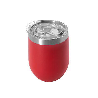12 Oz Stainless Steel Tumbler With Straw , Stainless Steel Insulated Wine Tumbler With Straws