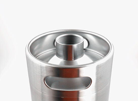 Home Brew 304 Stainless Steel 10 Liter Mini Keg Flat Bottom Big Mouth