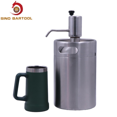 FDA Mini 130l Home Beer Keg Dispenser , Pressurized Mini Keg