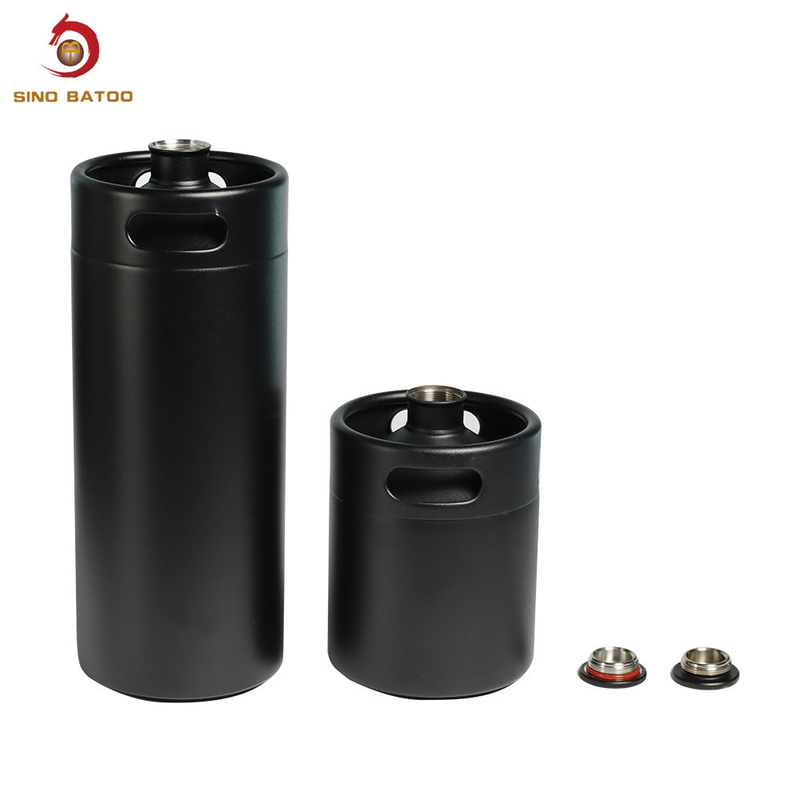 Carbonated Stainless Steel Beer Keg Food Grade Stainless Steel 4 Liter Mini Slim