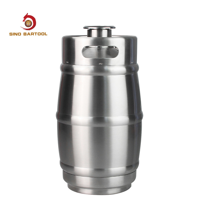 Stainless Steel 304 Flat Bottom Empty 5L Draught Beer Keg