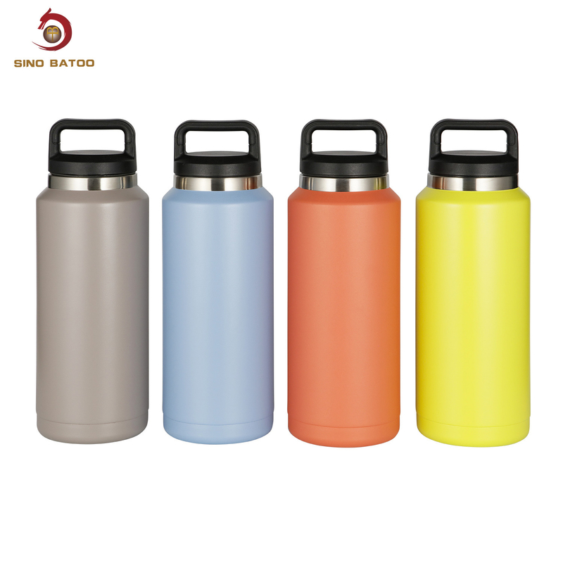 36oz Black Vacuum Insulated Growlers With Grip Handle