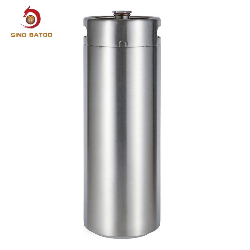 18/8 Stainless Steel Countertop 10 Litre Beer Keg With Rim Handle