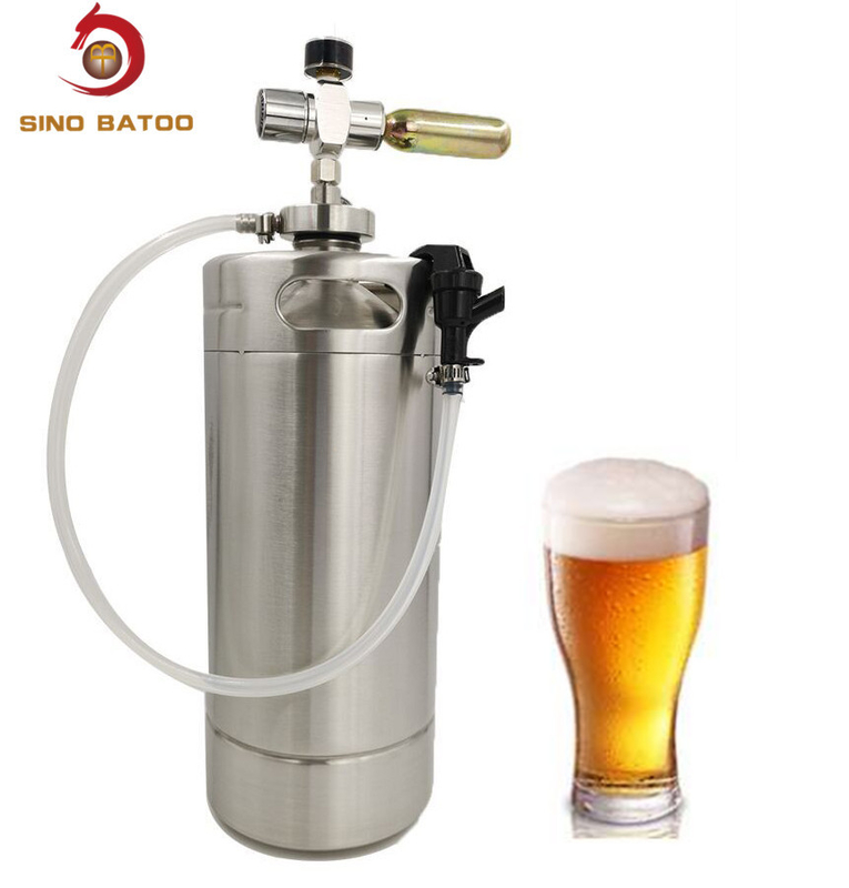 Single Wall Stainless Steel Mini Keg With Party Picnic Tap System