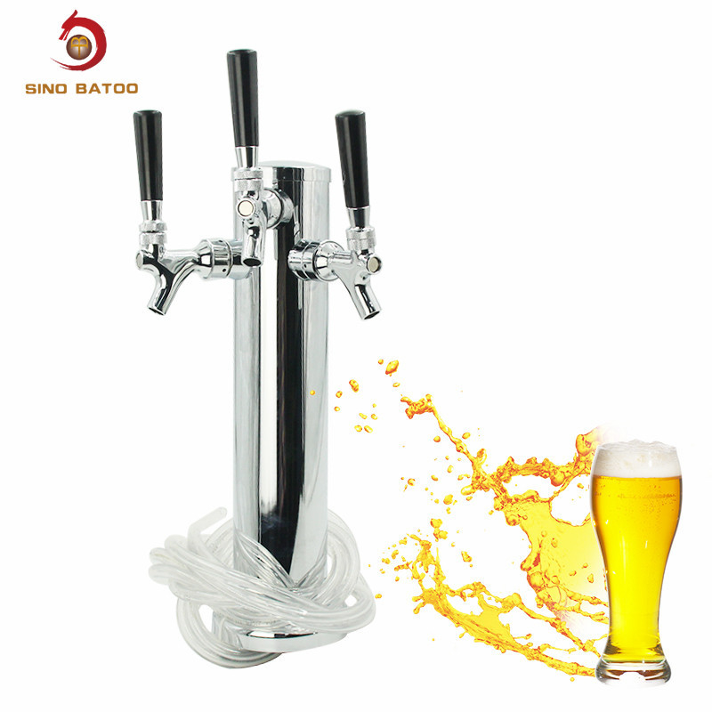 304 Stainless Steel Three Tap Beer Tower