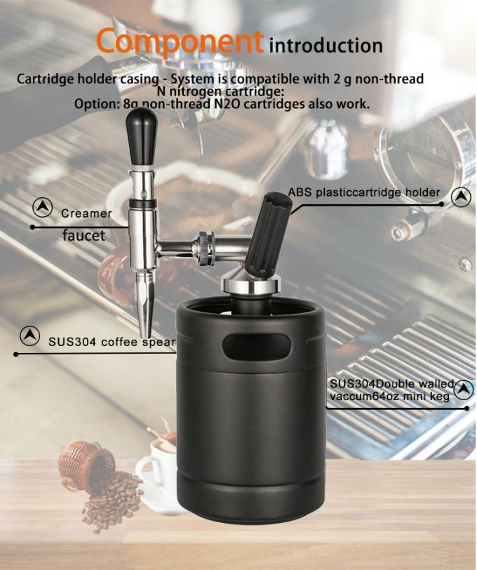 FDA 64oz Nitro Cold Brew Coffee Makers , home nitro cold brew machine