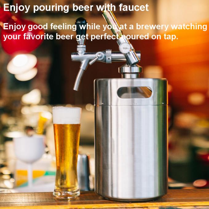 Carbonated Pressurized 5L Mini Keg Beer Dispenser CO2 System